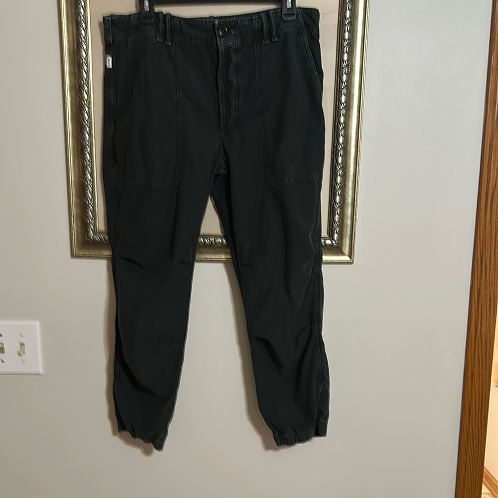 Citizens Of Humanity Gray Cropped Denim Cargo Pants